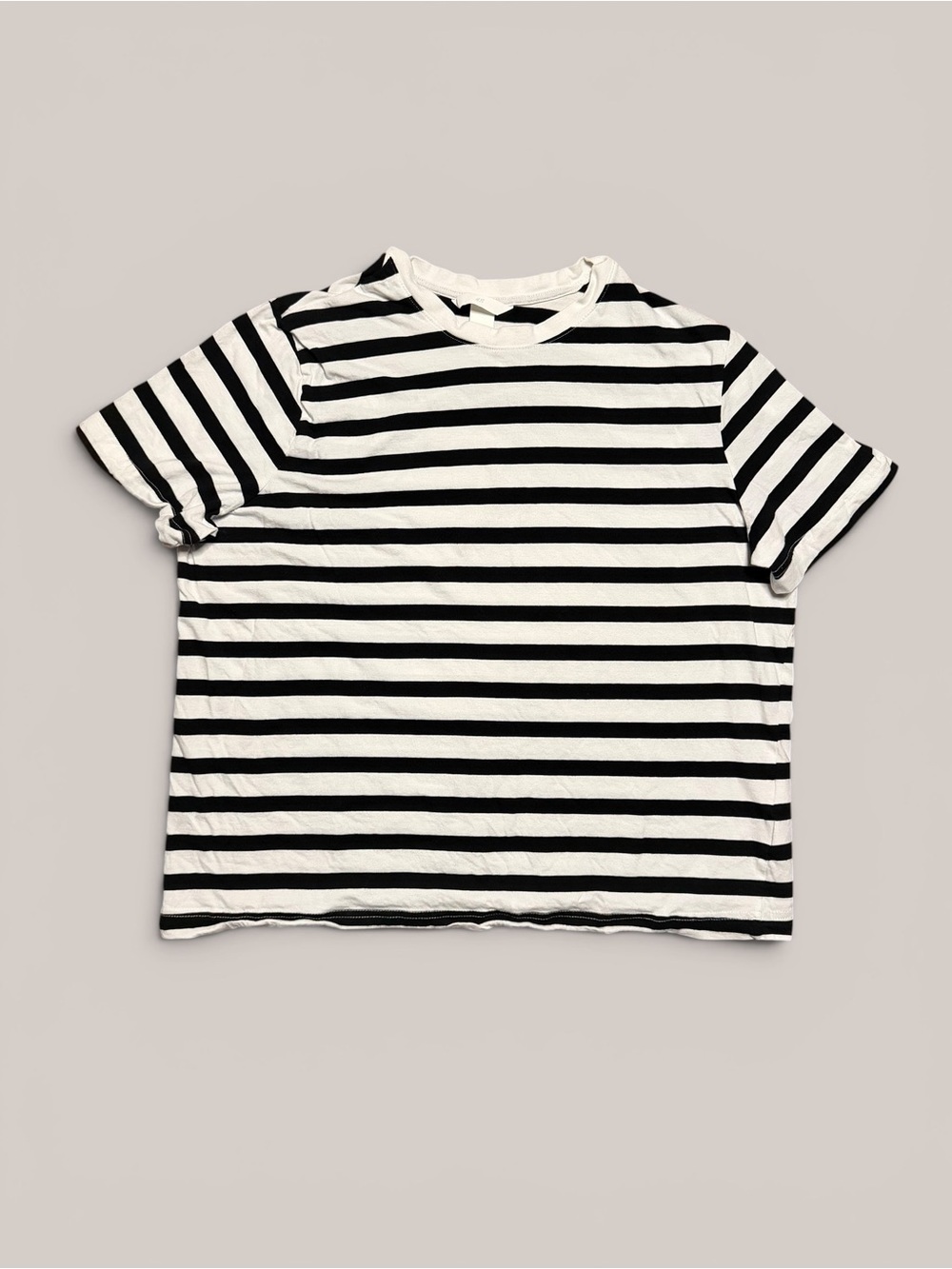 H&M Black and White Striped Tee